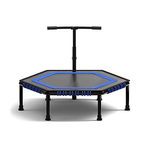 TBTBGXQ Trampolín Cama Elastica Fitness for Adultos, El Trampolín con Ajustable Baranda, 45 Pulgadas Trampolines De Rebote Rebounder Entrenamiento for Niños Kids Indoor- De Carga Máxima De 400