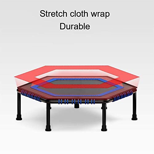 TBTBGXQ Trampolín Cama Elastica Fitness for Adultos, El Trampolín con Ajustable Baranda, 45 Pulgadas Trampolines De Rebote Rebounder Entrenamiento for Niños Kids Indoor- De Carga Máxima De 400