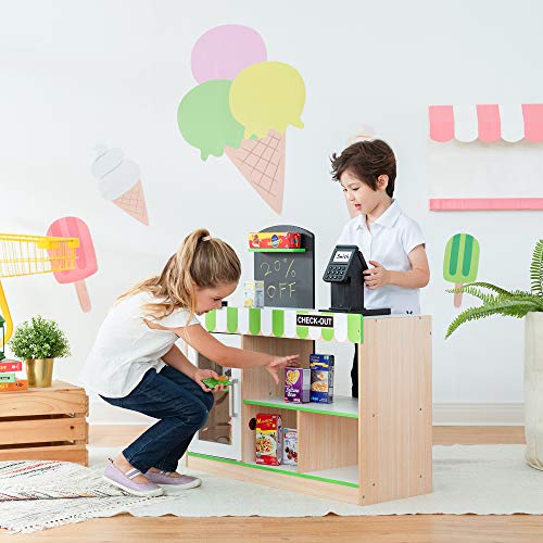 Teamson Kids Austin Tienda de Juegos de rol de Madera para niños con Cinta transportadora TD-13206B