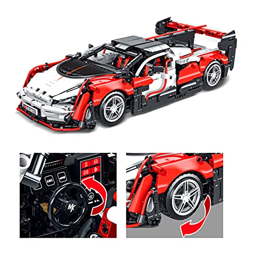 Technic Racing Sports Car McLaren Senna, MBKE 1529 piezas 1:14 Scale Super Racing Car Building Kit para McLaren Senna GTR, bloques de construcción compatibles con Lego Technic