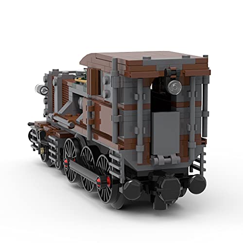 Tenhorses City Tren Locomotora Crocodillo Bloque de construcción - Tren Ciudad de Juego de construcción - Technic Tren Steampunk Set de construcción 414 Piezas de Bloques para niños