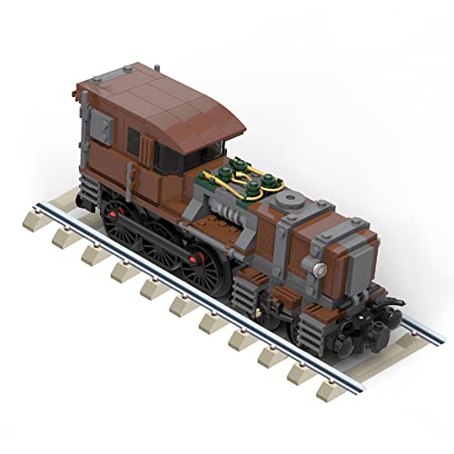 Tenhorses City Tren Locomotora Crocodillo Bloque de construcción - Tren Ciudad de Juego de construcción - Technic Tren Steampunk Set de construcción 414 Piezas de Bloques para niños