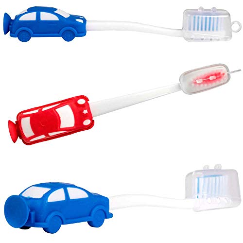 The Collection Cepillo de Dientes Infantil Detalle de un Coche. Lote de 20 Unidades.Regalos para cumpleaños y Fiestas Infantiles.