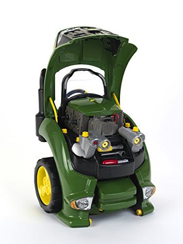 Theo Klein 3916 Motor de tractor John Deere, Réplica de motor con 56 piezas y múltiples funciones para atornillar y pensar, Medidas 43 cm x 40 cm x 52.5 cm, Juguete para niños a partir de 3 años