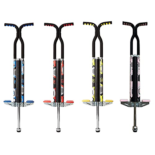 Think Gizmos Palo Saltador Pogo para Jinetes 80lbs A 160lbs - Saltador Pogo King Palo para Niños Y Niñas (y Adultos Ligeros) - Calidad De Construcción Sólida (Rosa)