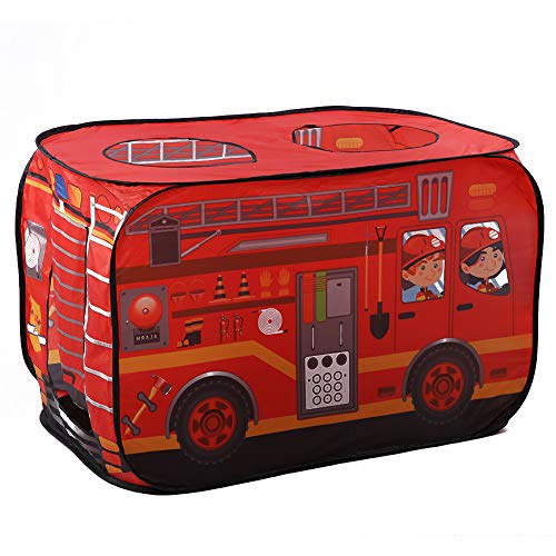 Tienda para niños Camión de Helados Autobús de policía Camión de Lucha contra Incendios Plegable Casa de Juegos para niños pequeños, niños y niñas(Fire Fighting Truck)