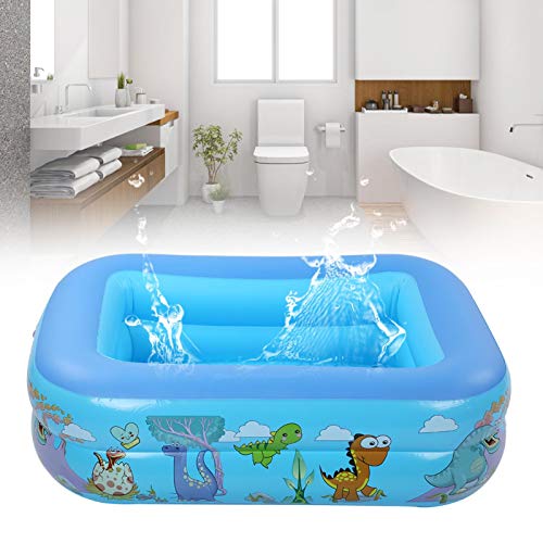 Tiffasha Piscina Inflable - 120 x 90 x 36 cm/47,2 x 35,4 x 14,2 Pulgadas Piscina Grande para niños, Adultos, bebés, niños, jardín, Patio Trasero, Fiesta de Agua, Patio Trasero, Verano para Mayores