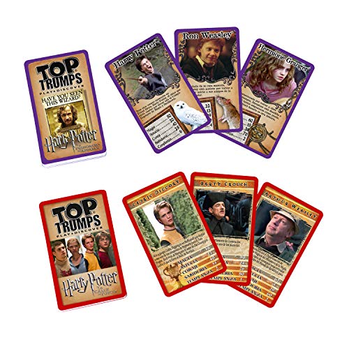 Top Trumps Harry Potter y El Cáliz de Fuego | Juego de Cartas Educativo con 2 Barajas. Utiliza tus conocimientos sobre tus personajes favoritos para ganar - Versión en Español
