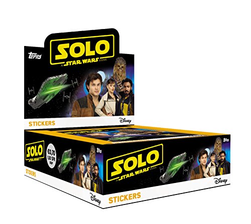 Topps D106295-DE/DI Solo A Star Wars Story-30 Booster - Juego de pegatinas coleccionables