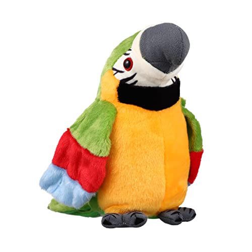 TOYANDONA 1 UNIDS Talking Parrot Repetir Lo Que Dices Parrot Parrot Peluche Toy Parrot Eléctrico Loro Regalos para Cumpleaños Navidad