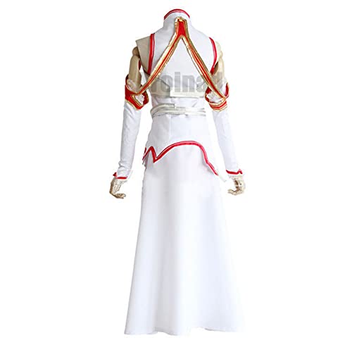 Traje de Cosplay de Yuuki Asuna, traje de batalla de falda larga de Sword Art Online para exhibición de animación de fotografía de mascarada