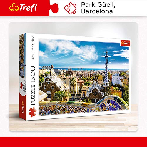 Trefl 26147 Puzzle 1500 Pieza(s) - Rompecabezas (Edificios, Niños, Park Güell, Barcelona, Niño/niña, 12 año(s), Cartón)