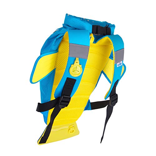 Trunki PaddlePak - Mochila infantil impermeable para piscina y gimnasio, Azul, 37 x 29 x 17 cm