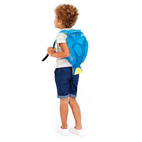 Trunki PaddlePak - Mochila infantil impermeable para piscina y gimnasio, Azul, 37 x 29 x 17 cm