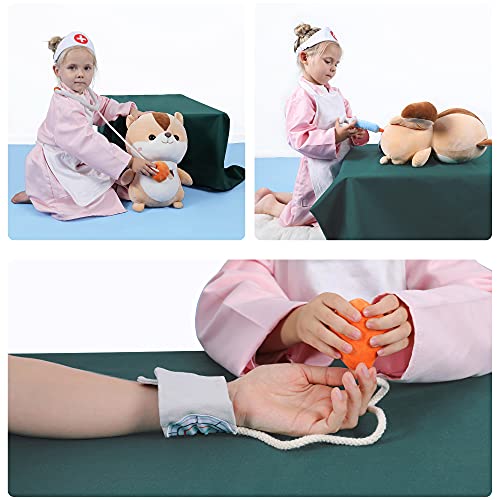 Tumama Juego Medicos Niños,Maletin Doctor Medicos Accesorios Juguete,Juegos de Médicos Disfraz Doctora Enfermera Juegos de Imitación,Juego de rol Juguetes Regalos para Niños y Niñas 3 4 5 Años