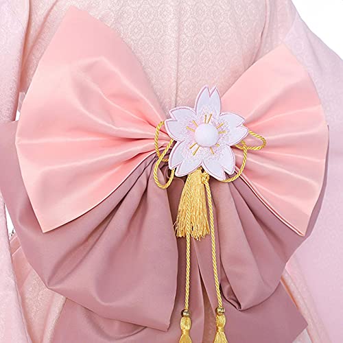 ULLAA Mi héroe Academia Uraraka Ochako Cosplay disfraz encantador uniforme de kimono rosa Litte Hero Anime disfraces ropa trajes S rosa