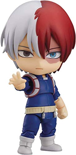 UN-BRAND Personajes de anime japoneses Shoto Todoroki Q Versión Nendoroid Figura de acción PVC Accionable Estatua Modelo 10cm
