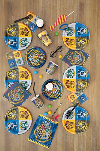 Unique Party - Platos de Papel - 23 cm - Diseño de Harry Potter - Paquete de 8 (59105)