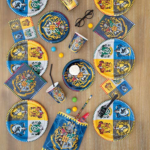 Unique Party - Platos de Papel - 23 cm - Diseño de Harry Potter - Paquete de 8 (59105)