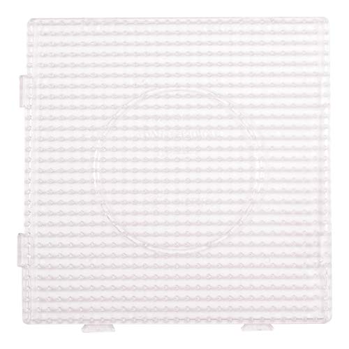 Vaessen Creative Tableros de Clavijas para Perlas Fusibles, Juego de 10 Piezas, Cuadrado, 14,5 x 14,5 cm, Niños, Creación de Joyas, Decoraciones y Otras Ideas de Manualidades (5009-202)