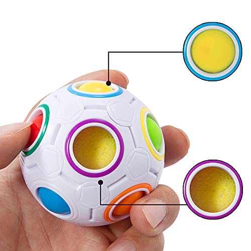 Vdealen Desafío de La Bola del Rompecabezas,Juego de Combinación de Colores (12 Hoyos)