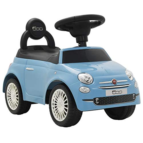 vidaXL Coche Correpasillos Azul Vehículo Auto Carrito Juguete Juego Infantil