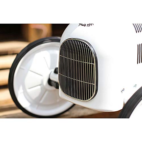 Vilac- Porteur Voiture Vintage Blanc Polaire Aviones, Color (1118)