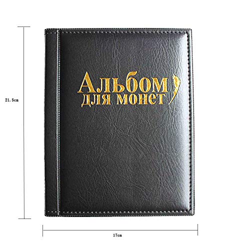 VORCOOL Album Monedas Coleccion 250 Bolsillos (Negro)