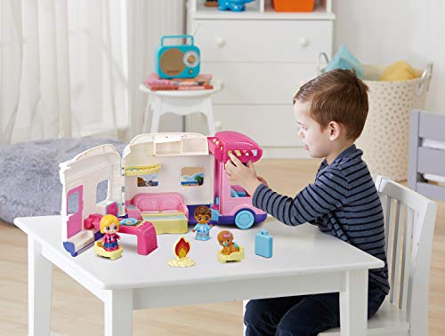 VTech - Caravana de Aventuras TutTut Amigos, Coche Interactivo con Diversos Accesorios y Elementos para manipular, aprende Vocabulario, música, Incluye 3 Personajes