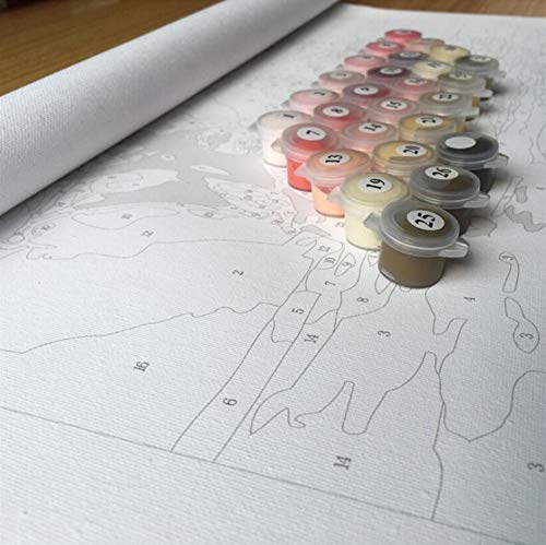 WACYDSD Pintar por números Toledo españa Paisaje Pintura al óleo Pintada a Mano DIY para Las Ilustraciones caseras de la decoración de la Pared sin Marco