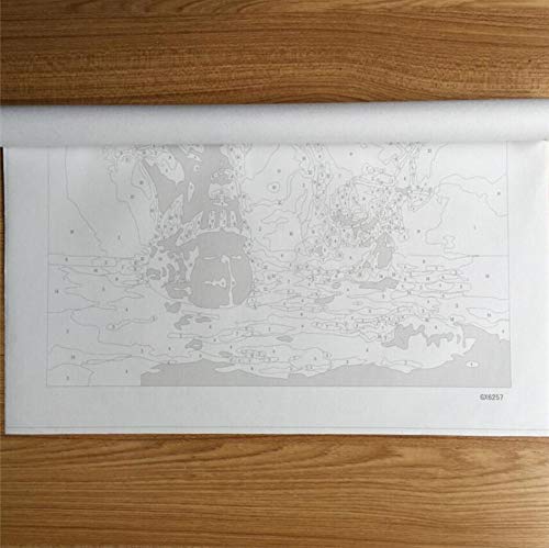 WACYDSD Pintar por números Toledo españa Paisaje Pintura al óleo Pintada a Mano DIY para Las Ilustraciones caseras de la decoración de la Pared sin Marco