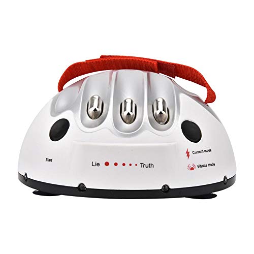 Wandisy Venta Loca Micro Shock Lie Detector, Juego de Fiesta de Juguete de Dedo de Prueba de polígrafo, Micro Electric Shock Detector de mentiras Prueba de polígrafo Finger Toy Truth Party G
