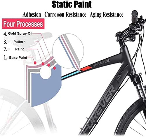 WENHAO Mtb Vehículos de carretera de montaña de 27 pulgadas de 27 pulgadas de 27 pulgadas, bicicleta de montaña de la cola dura de aluminio de doble disco, el asiento se puede ajustar (color: azul) (c