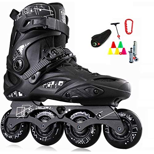 WENLI Ajustable Patines En LíNea Inline Velocidad Zapatos De Los Patines De Hockey Patines Zapatillas De Rodillos Mujer Hombre Patines De Ruedas For Los Adultos Patines En Línea Profesional