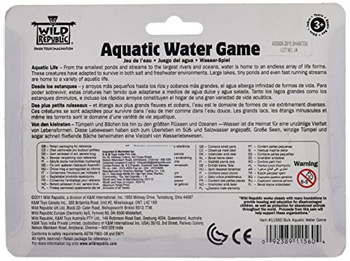 Wild Republic Water Game, Diseño Acuático, Juegos de Agua, Consola de Juegos, Regalos Para Cumpleaños de Niños, Consola de Agua, Máquina de Juegos Retro, Desarrollo Visual y de la Creatividad