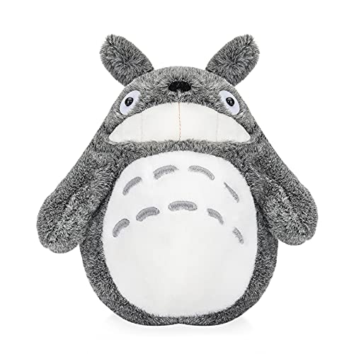 WSYC Mi Vecino Totoro Juguetes de Peluche Suave Personaje de Anime Totoro Muñeca Juguetes para Niños,Gris,30cm