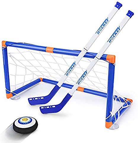 Wuudi Juguete de hockey sobre hielo con luces LED para niños de 3 a 12 años