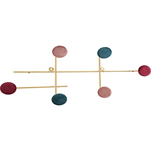WZHZJ Gancho de Hierro Forjado nórdico para Colgar en la Pared, Perchero, Puerta de Entrada y Colgador de Puerta (Color : A-54.5x25.5cm)