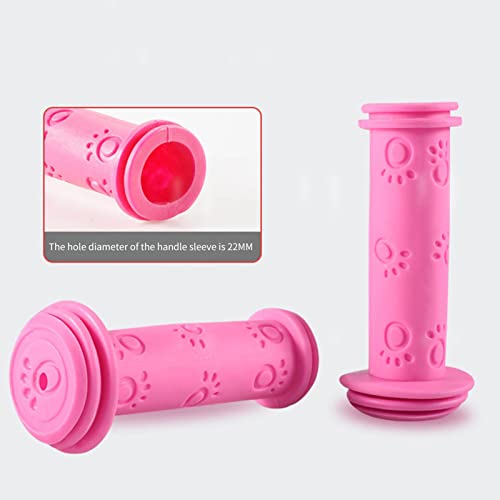 XQxiqi689sy Mango de bicicleta manga Palm Print Design Kid Bike Grip engrosado compatible con Balance Bike Pink
