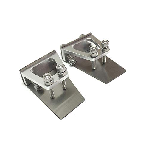 XUSUYUNCHUANG 1pair 30x40x13.5mm CNC lengüeta del Ajuste Flaps de Acero Inoxidable de Aluminio + Piezas de Repuesto for RC 60-75 cm lancha rápida FSR-O Barco Accesorios de Barcos