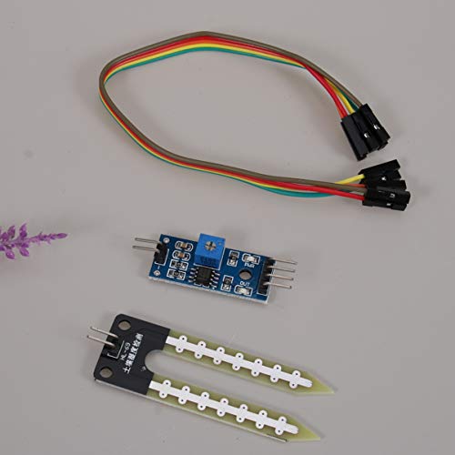 Yardwe 2pcs módulo de Sensor de Humedad del Suelo módulo de Detector de higrómetro de Suelo detección para Sistema de riego automático