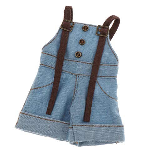 yotijar 1/6 Escala Ropa De Muñeca Pantalones Cortos Ropa para 12 Pulgadas Blythe Hot Toys Doll - Azul Claro