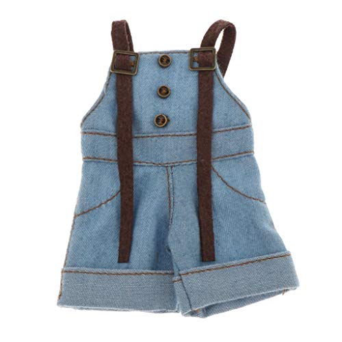 yotijar 1/6 Escala Ropa De Muñeca Pantalones Cortos Ropa para 12 Pulgadas Blythe Hot Toys Doll - Azul Claro