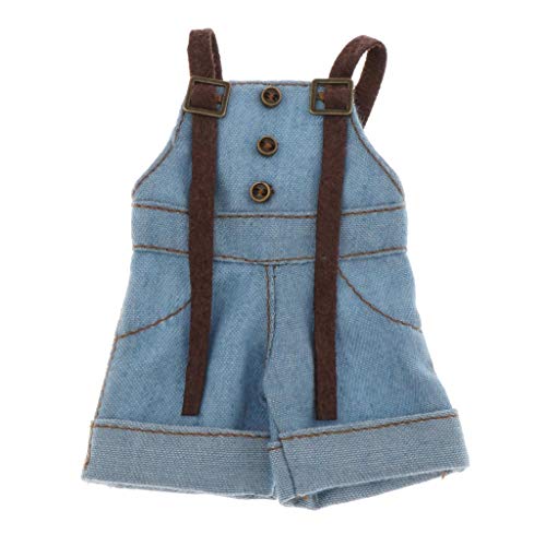 yotijar 1/6 Escala Ropa De Muñeca Pantalones Cortos Ropa para 12 Pulgadas Blythe Hot Toys Doll - Azul Claro