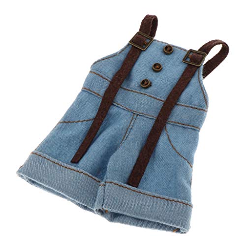 yotijar 1/6 Escala Ropa De Muñeca Pantalones Cortos Ropa para 12 Pulgadas Blythe Hot Toys Doll - Azul Claro