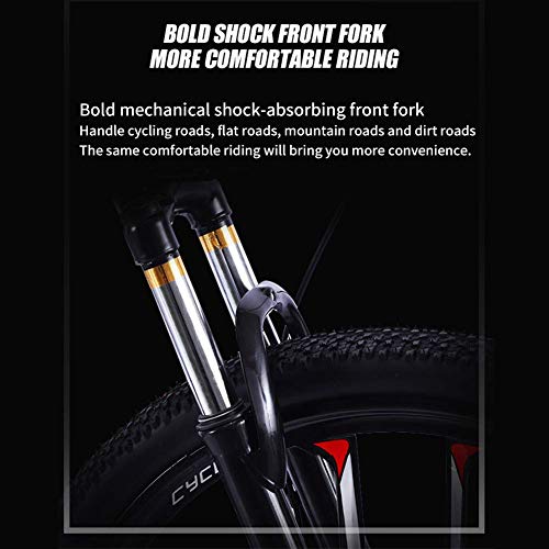 YUCHEN- Bicicleta for niños, bicicleta de montaña, velocidad de freno de doble disco Bicicleta y niñas Bicicleta, 24 pulgadas Jóvenes Ciclismo Adulto Masculino y femenino Variable Velocidad Absorción