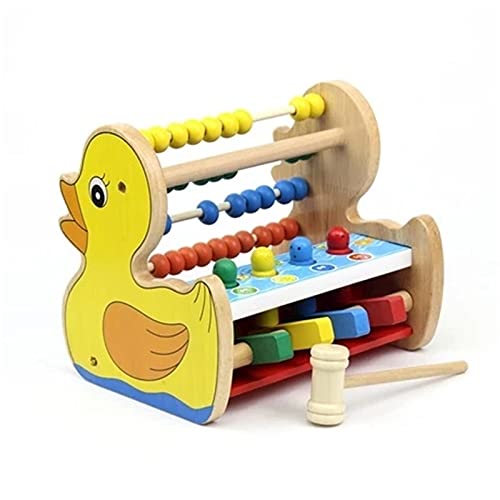 ZDAMN Ábacos Matemáticas Juguetes Educativos Juguetes Subtrates de Madera Matemáticas Niños Juguetes Alfabeto Abacus Herramienta Educativa Escolar (Color : Yellow, Size : One Size)