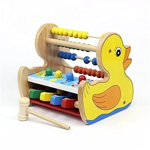 ZDAMN Ábacos Matemáticas Juguetes Educativos Juguetes Subtrates de Madera Matemáticas Niños Juguetes Alfabeto Abacus Herramienta Educativa Escolar (Color : Yellow, Size : One Size)