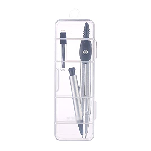 zenglingliang Compases Conjunto de brújula Kit de geometría matemáticas 2 Piezas por Conjunto de compases de Estudiantes for Dibujar Suministros Escolares de hogar Metal Compás