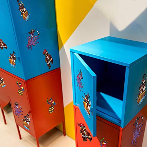 ZERHOK DIY Pegatinas Pirata,24 Hojas Calcomanía Pirata Infantiles Pirate Stickers Decoración de Habitación Infantil Temática Pirata Guarderías Clases Manuales Premios Aula Regalo para Niños